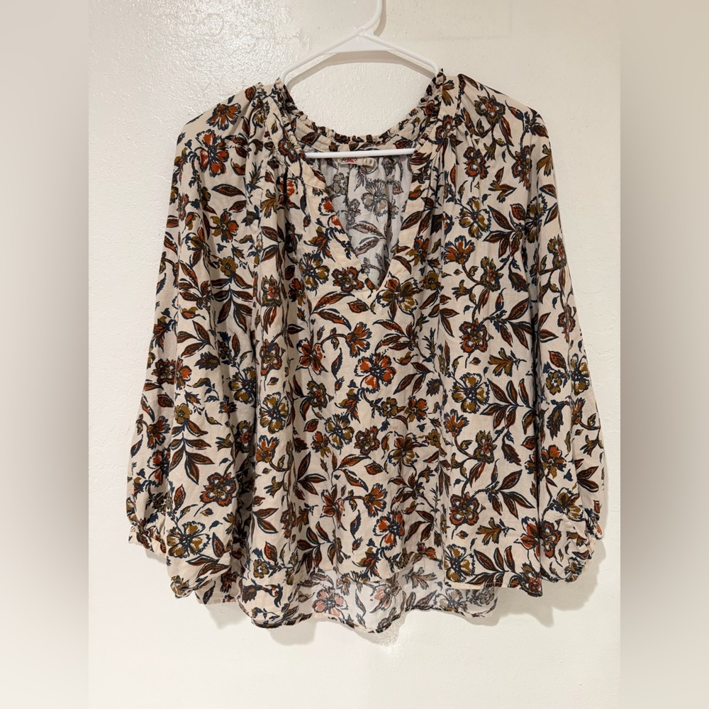 Faherty Multicolor Patterned Top size Large - image 2